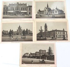 c1880s Job Lot 5 Superb Photographic Glossy Leporello Lithographs of Ballarat picture