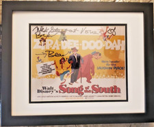 💚 signed Nick Stewart Song of the South original voice Brer Bear Frame JSA picture
