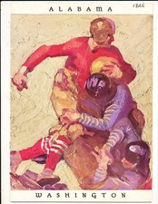 1926 Rose Bowl Football Program Alabama vs Washington picture