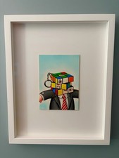 1/1 JOHN POUND GPK Original Series OS 7 Card Art Painting 1986 Ruben Cube #227ab picture