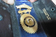 Rare p1954 10k 30g Masonic Pin Past Monarch R H Smith NAVA grotto movpar tested picture