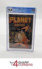 1944 FICTION HOUSE PLANET COMICS #33 ORIGIN STAR PIRATE'S WONDER BOOTS CGC 9.4 picture