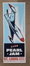 1998 Pearl Jam St Louis MO Ames Bros Concert Poster Screen Print Riverport Amphi picture