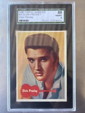 ✺SGC 88 / 8✺ 1956 TOPPS Bubbles Card ELVIS PRESLEY #21 first single RC rookie picture