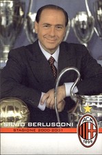 postcard postcard Calcio Milan 2000/01 Silvio Berlusconi PalmaRes picture