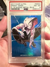 2017 UD Marvel Fleer Ultra Spider-man PMG Precious Gems Blue /50 Spider-gwen picture