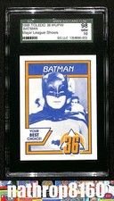 1988 Toledo 36 WUPW Major League Shows Trading Card Batman SGC 98 Gem 10 16749 picture