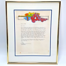 John Denver Framed Letter to Larry, The Hunger Project 1980 picture