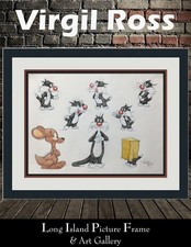 Virgil Ross Original Signed Model Sheet Drawing Sylvester Jr Hip Hop Framed V53 picture