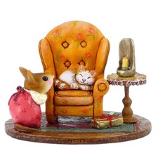 Wee Forest Folk Retired Cozy Christmas Kitty M-510a picture