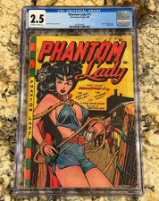 Phantom Lady #17 CGC 2.5 Ow/White Pages Golden Age Matt Baker GGA Bondage Grail picture