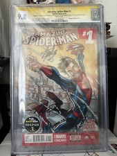 The Amazing Spider-Man #1 Signed By Stan Lee, Ramos, Olazaba, & Delgado. 9.8 picture