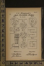 1871 PATENT+LITHO WIEGAND PHILADELPHIA STEAM GENERATOR BOILER FURNACE PATA68 picture