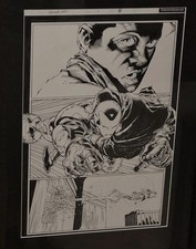 Amazing Spider-man original comic art / Joe Quesada #544 Page 9 One More Day. picture