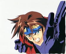 Knight Hunters: Weiß Weiss Kreuz Anime Production Cel Opening Credits OP picture