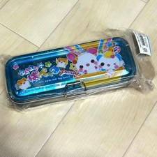 Q?Lia Heisei Retro Tin Pencil Case Rabbit Hamster Bear Rare Vintage Japan used picture