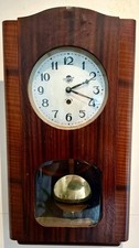 Vintage Soviet Wall Clock YANTAR Pendulum Striking Mechanical USSR OChZ Wood picture