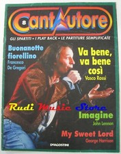 Singer-songwriter 8 VASCO ROSSI DE GREGORI SHEET MUSIC MAGAZINE LENNON HARRISON no cd lp mc picture