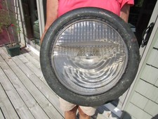 VINTAGE ORIGINAL 1908-13 CADILLAC HEADLIGHTS BY GRAY & DAVIS RARE EYELASH LENSES picture