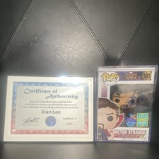 Super Rare Funko Pop Marvel Doctor Strange #161 2016 Summer Con Stan Lee Auto picture