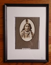 Native American Indian Chief PHotograph By D.F. Barry , RARE picture