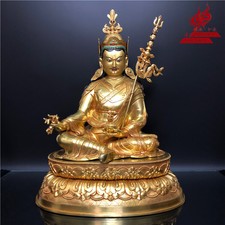 20'' Tibet Guru Rinpoche Padmasambhava Buddha Bronze Statue picture