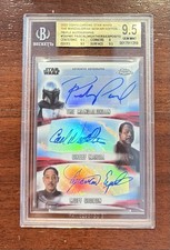 Pedro Pascal Carl Weathers Giancarlo Esposito The Mandalorian Autograph BGS 9.5 picture