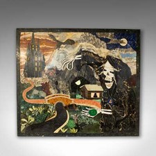 Mosaic, Pietra Dura, English, Tigers Eye, Lapis Lazuli, Marble, Stone picture