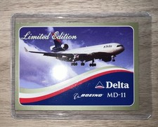 DELTA AIR LINES PILOT TRADING CARD 1 MCDONNELL DOUGLAS MD-11 CARD 2003 RARE picture