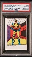 1980 Marvel Terrabusi WOLVERINE #86 Argentina Rookie Signed by Hugh Jackman picture