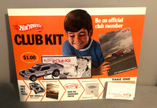 1970 HOT WHEELS REDLINE-HOLY GRAIL-CLUB KIT STORE-UN-USED-SIGN EASEL DISPLAY-20