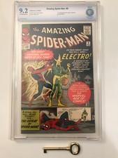 AMAZING SPIDER-MAN #9 CBCS 9.2 OW-W Pages Origin & 1st ELECTRO - KEY picture