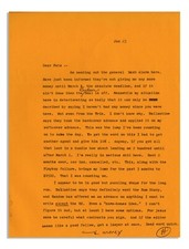 Hunter S. Thompson Letter Signed From 1966 re Rum Diary picture