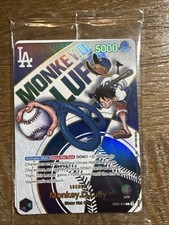 Monkey D. Luffy One Piece Dodgers Collab Promo Card SEALED RARE (Made In Japan) picture