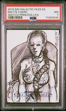 2013 TOPPS STAR WARS GALACTIC FILES SER 2 SKETCH CARDS MATTE CHERO PSA 7 picture