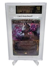 BGS 10 BLACK LABEL MTG Bloomburrow Liliana of the Dark Realms Raised Foil #94 picture