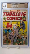 Thrilling Comics #38 CGC 7.5 Pedigree Grade 1943 Bondage Cover Edgar Church picture