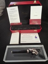Cartier Panthere Fountain Pen Sterling Silver Black Ink 18K Nib Sterling Silver picture