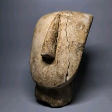 SUPERB A LARGE CYCLADIC PERIOD MARBLE STONE HEAD. picture