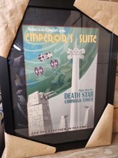 Star Wars Steve Thomas Autographed #d Framed Screen Print Flawless New Old Stock picture