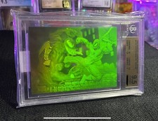 9.5 MINT BCG  1993 Card- Marvel Universe SPIDER-MAN VS VENOM HOLO - Very Rare picture