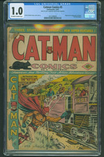 Catman Comics #5 CGC 1.0 Golden Age 1941 1st App Kitten Continental scarce picture