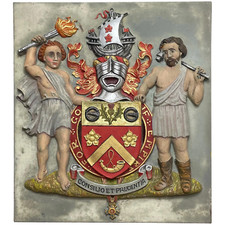 🛡️ Historic Bronze Heraldic Plaque Duncan Arms OBE Ministry of Supply Glasgow picture