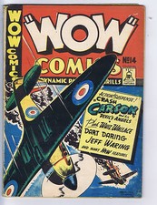 Wow Comics #14  Bell Features Pub. RARE CANADIAN EDITION Jeff Waring,Dart Daring picture