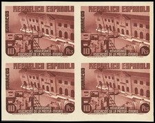 Private Deal Selection. ** MNH 695/10s(4). 1936. Complete series, cu block picture