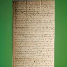 1846 Virginia Slavery Chancery Court Manuscript Judge John Tayloe Lomax York Co picture