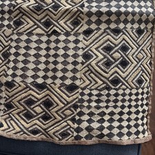 African Kuba Cloth.  Vintage   Congo DRC.   Circa 1920-1930.  Approx 2 X 4 Feet. picture