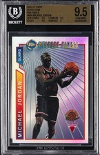 1996-97 TOPPS SUPER TEAM NBA FINALS #M14 MICHAEL JORDAN BGS 9.5 picture