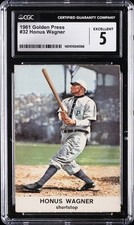 1961 GOLDEN PRESS #32 HONUS WAGNER CGC 5 picture
