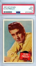 1957 Topps Hit Stars Elvis 59 PSA 9 14662 picture